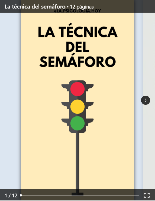 La técnica del semáforo para el control de emociones